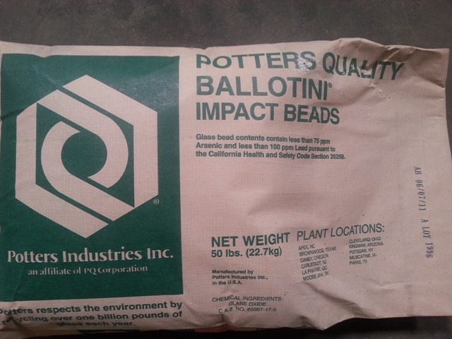 Glass Beads, 140-270 Mesh, 50lb